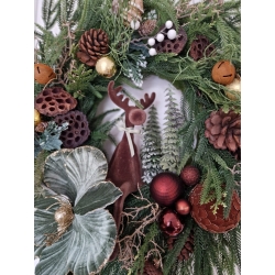 Duży wieniec świąteczny zimowy Premium Świąteczna Opowieść